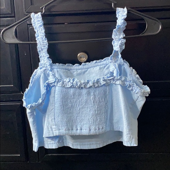 Baby Blue crop tank - Picture 2 of 3